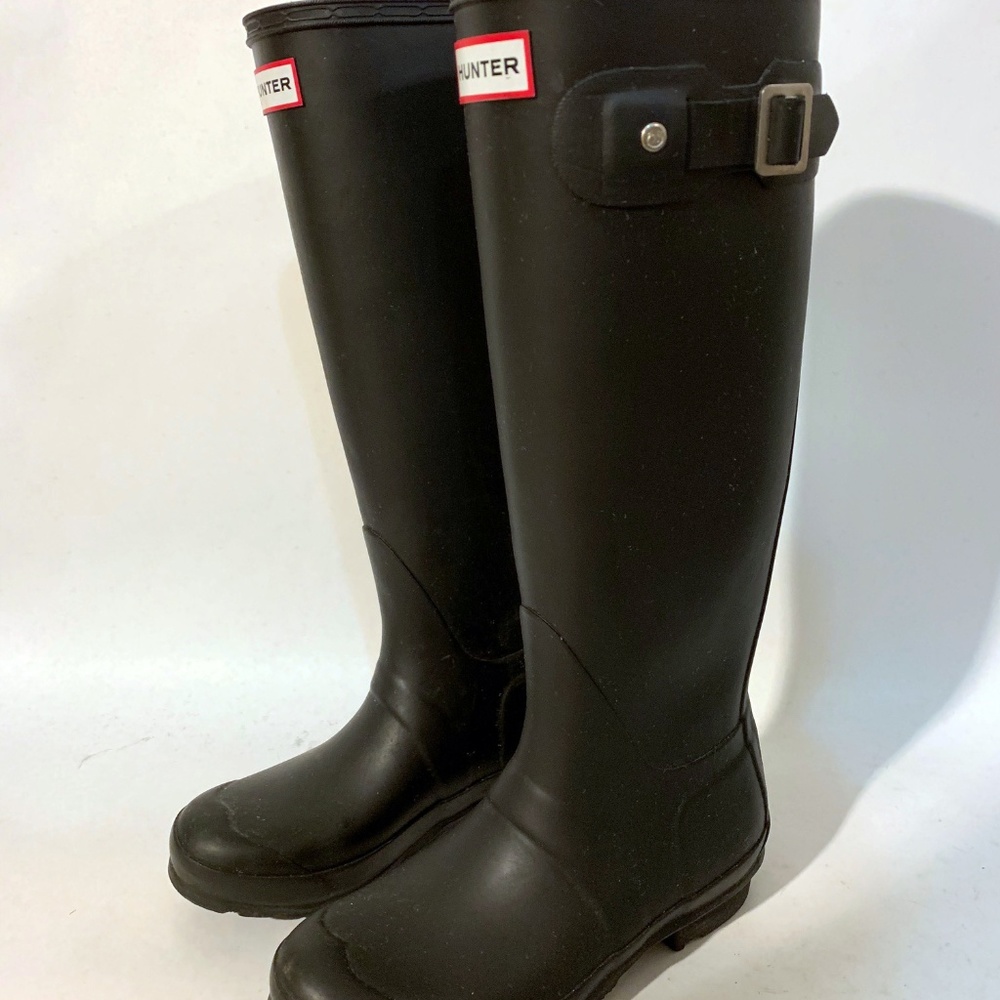 Hunter Women's Tall Rain Boots Black Size 36
